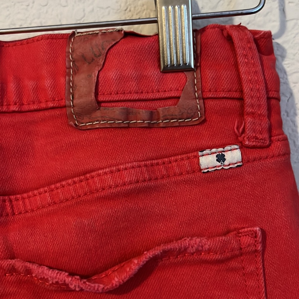 Lucky Brand Red Skinny Jeans Vintage Size 26 - Picture 4 of 4